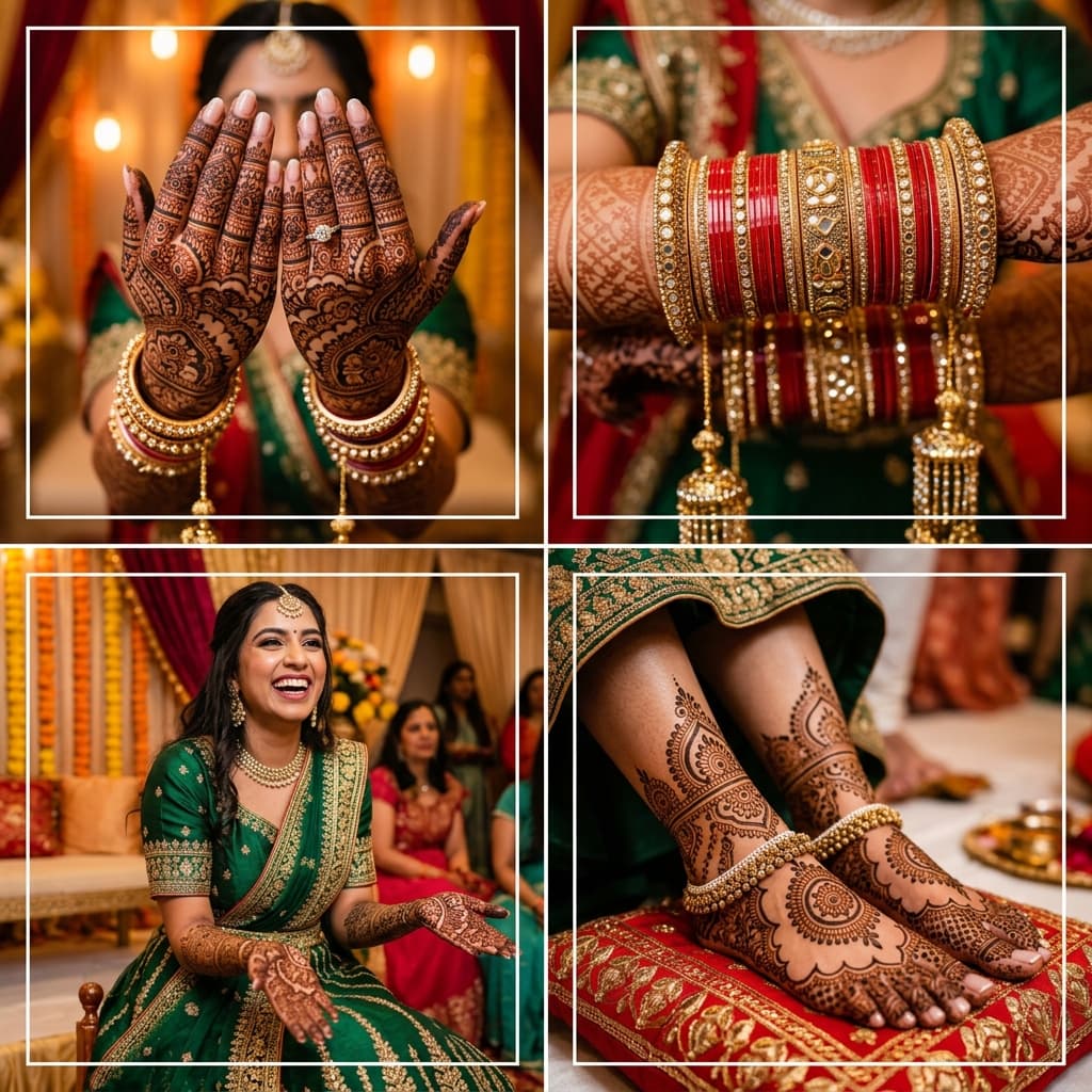 Bridal Mehendi Hands & Bangles frame